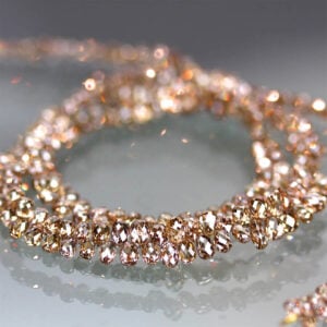 Pink champagne diamond necklace