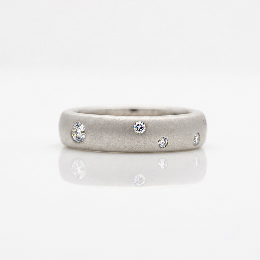 constellation diamond platinum ring