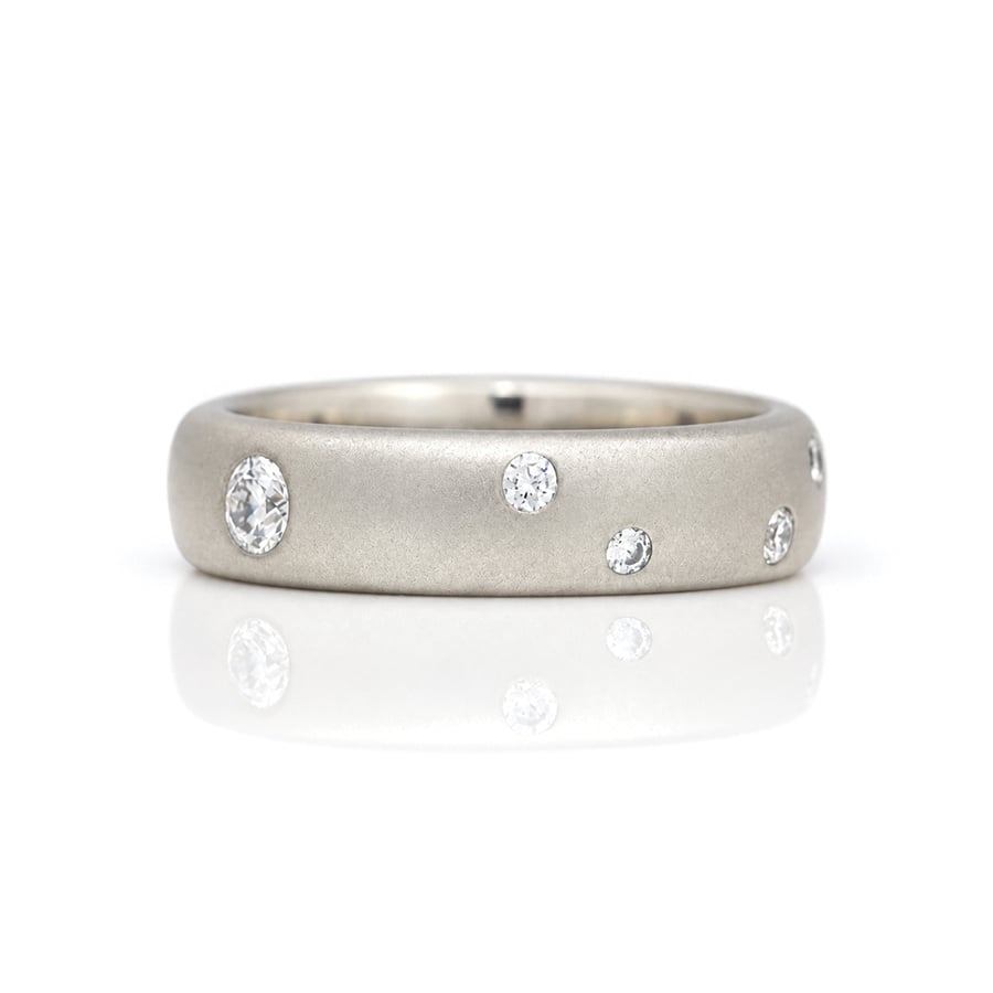 constellation diamond platinum ring