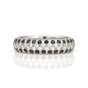 black and white diamond eternity ring 0861