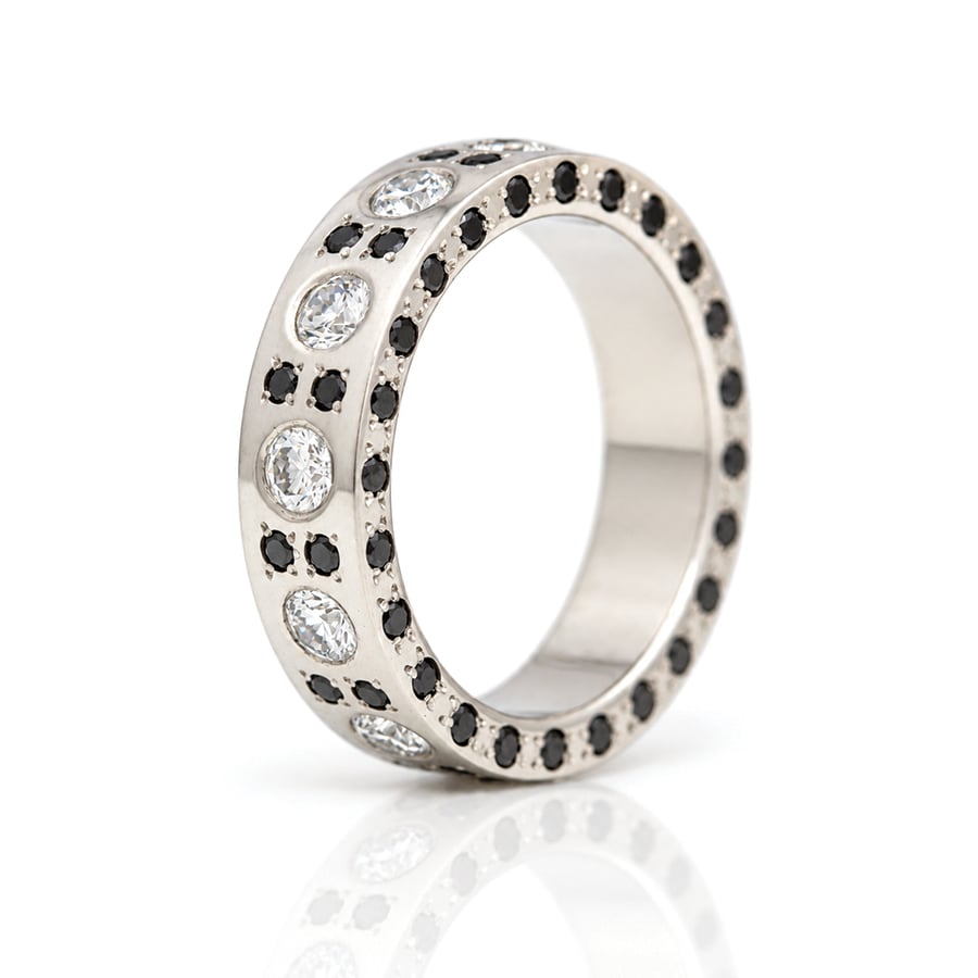 constellation diamond platinum ring