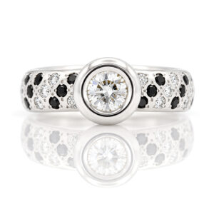 chunky modern engagment ring