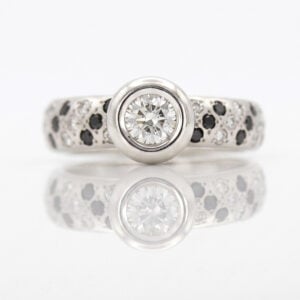 chunky modern engagment ring