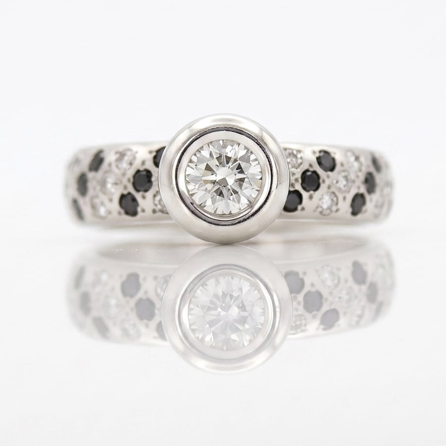 chunky modern engagment ring