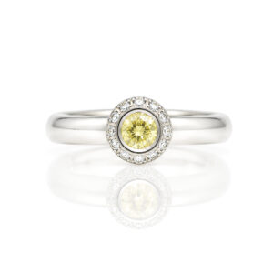 modern yellow diamond ring London