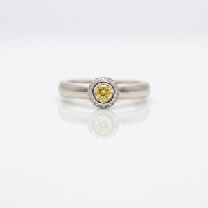 modern yellow diamond ring London