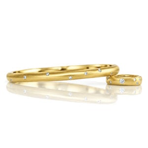 18ct yellow gold 5mm wide handmade