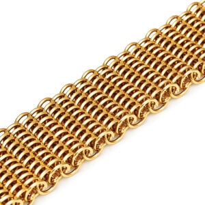 18ct gold wide Victoria bracelet