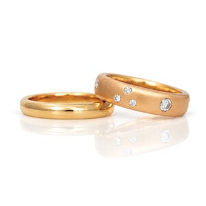 18ct Rose Gold rings bespoke fine jewellery handmade in London