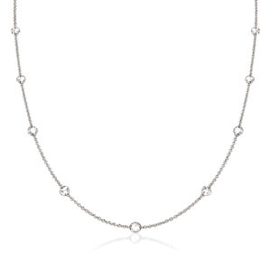 modern rose cut diamond necklace David Ashton contemporary fine jewellery London