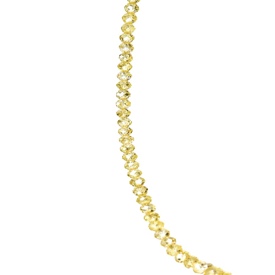 yellow diamond necklace David Ashton modern fine jewellery handmade in London bespoke