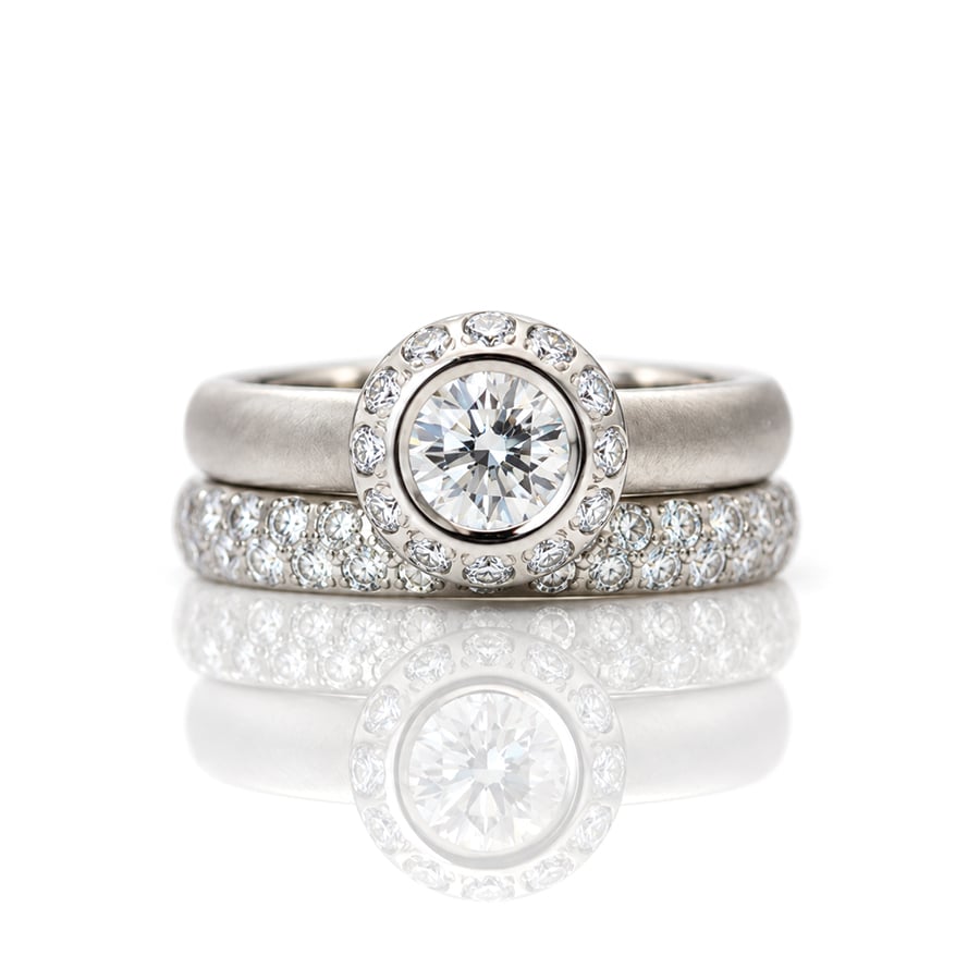 Ultimate luxury bespoke engagement ring 1004 David Ashton