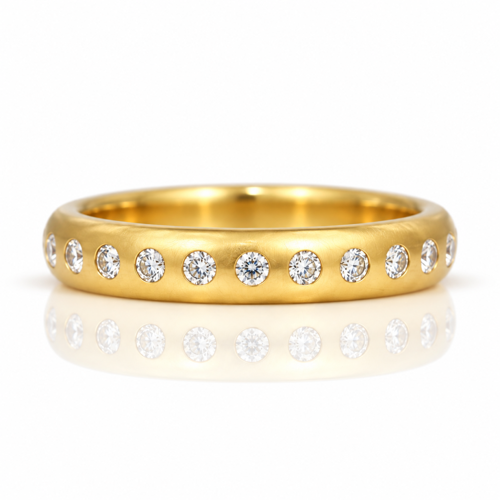 18ct yellow gold diamodn eternity ring 0855