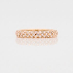 18ct rose gold 90 diamond eternity ring