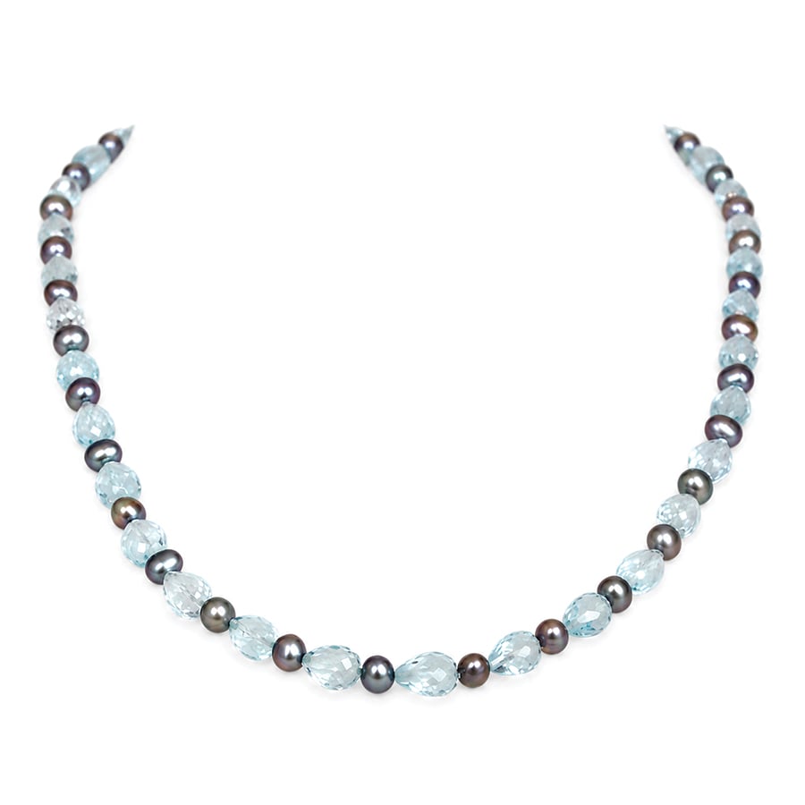 Blue-topaz-black-pearl-necklace.