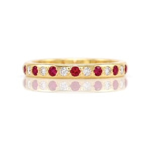 ruby and diamond eternity ring 1037