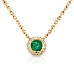 emerald and diamond necklace