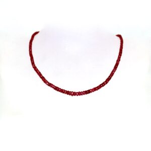 Ruby spinel necklace