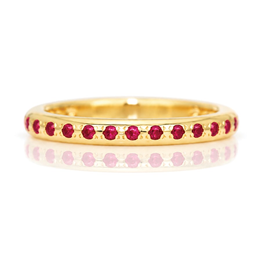 ruby narrow eternity ring 1027