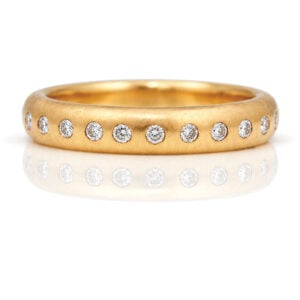 Rose gold diamond eternity ring